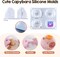 LET'S RESIN 4 Pcs Capybara Silicone Molds for Taba Squishy, Resin Casting, Effortless Demolding Molds for Stress Relief DIY Decompression Gift Home Decor